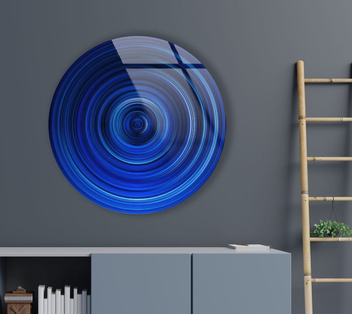 Abstract Round Tempered Glass Wall Art - MyPhotoStation