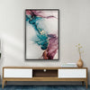 Golden alcohol ink glass wall decor