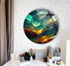 Stained Round Tempered Glass Wall Art