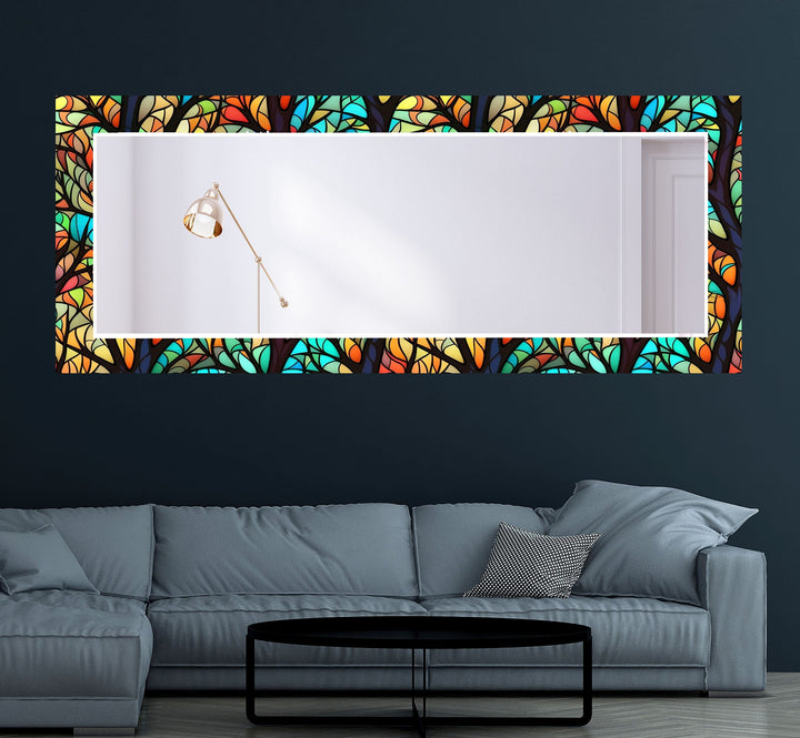 Stained Trees Wall Mirror oversized wall mirrors
