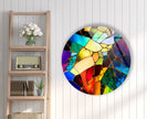 Stained Round Tempered Glass Wall Art - MyPhotoStation