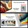 Colorful Abstract Onyx Marble Glass Wall Art