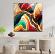 Colorful Abstract Onyx Marble Glass Wall Art
