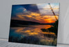 Sunset View  Tempered Glass Wall Art