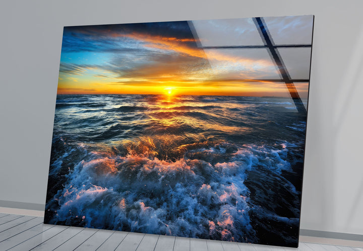 Sunset View  Tempered Glass Wall Art - MyPhotoStation