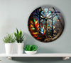 Stained Round Tempered Glass Wall Art