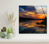 Sunset View  Tempered Glass Wall Art