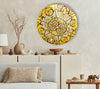 Abstract Round Tempered Glass Wall Art