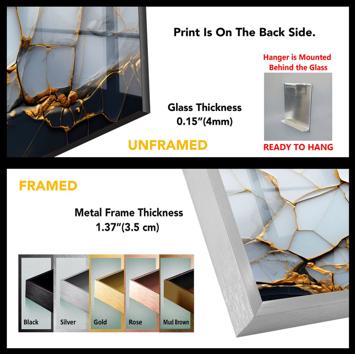 a picture of a metal frame with gold foil