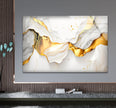 Abstract Golden Waves Glass Wall Decor & Artwork