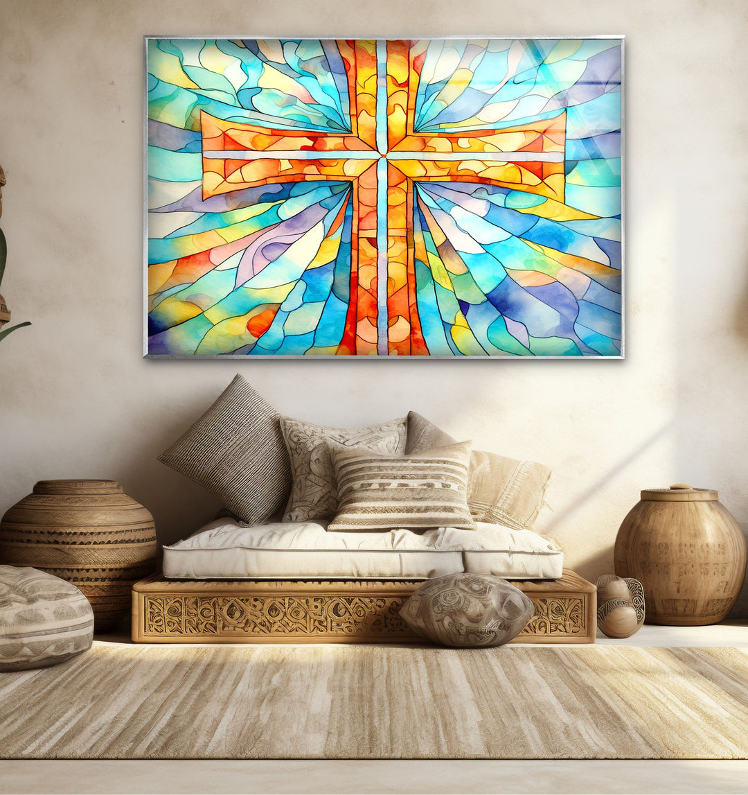 Heavenly Light Holy Glass Wall Art Decor Ideas