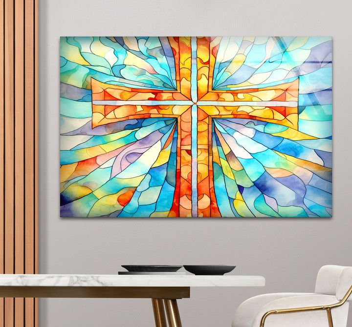 Heavenly Light Holy Glass Wall Pictures Art