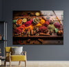 Mix Spices Glass Wall Art, photo print on glass, prints on glass wall art