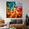 Stained Colorful Shapes Glass Wall Art print picture on glass, Tempered Glass Wall Art