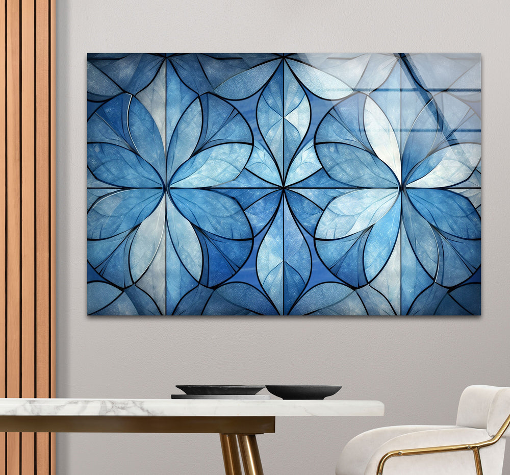 Unique Glass Panel Artwork for Walls