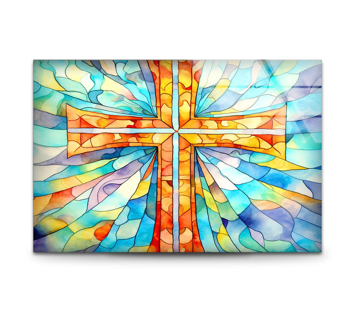 Heavenly Light Holy Glass Wall Artwork Designs