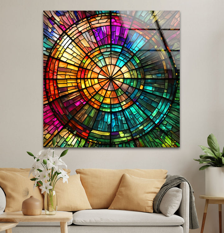 Rainbow Stained Glass Wall Art stained glass wall art, stained glass wall decor