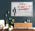 Banksy Tempered Glass Wall Art - Artdesigna Glass Printing Wall Arts - Banksy prints for sale