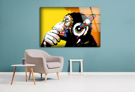 Monkey Street Art Glass Wall Art