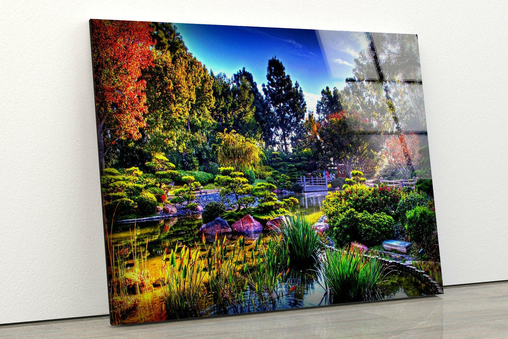 Nature Lake Landscape Glass Wall Art large glass photo prints, glass wall photos