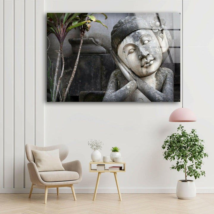 Hindu Statue Tempered Glass Wall Art - MyPhotoStation