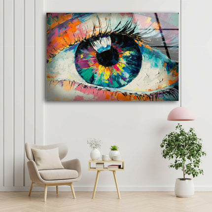 Orange Eye Glass Wall Art