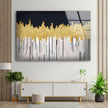 Black and Gold Abstract Tempered Glass Wall Art - MyPhotoStation