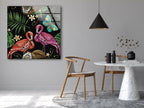 Flamingo Tempered Glass Wall Art - MyPhotoStation