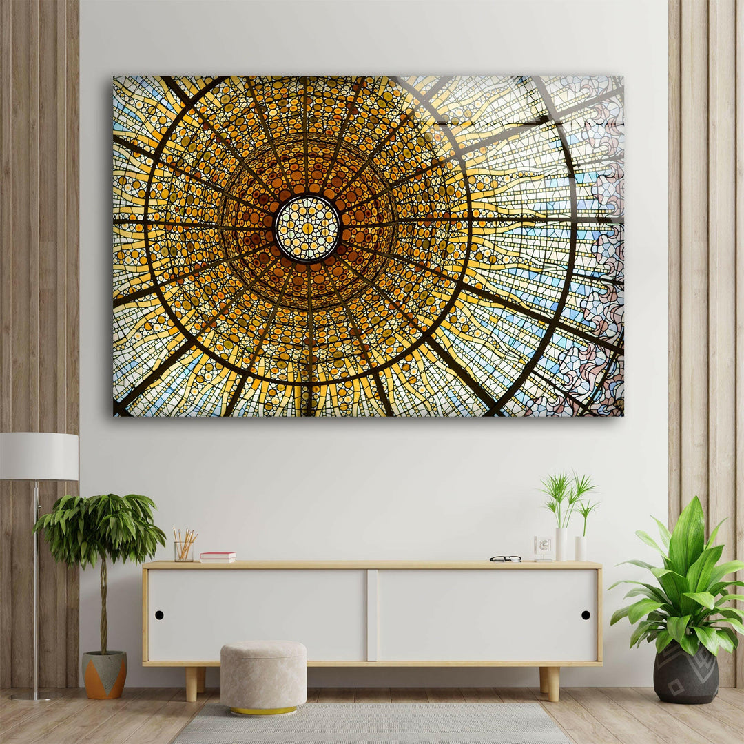 Barcelona Palau de la Musica Glass Wall Art custom glass pictures, glass art prints