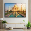 Taj Mahal in India Tempered Glass Wall Art - MyPhotoStation