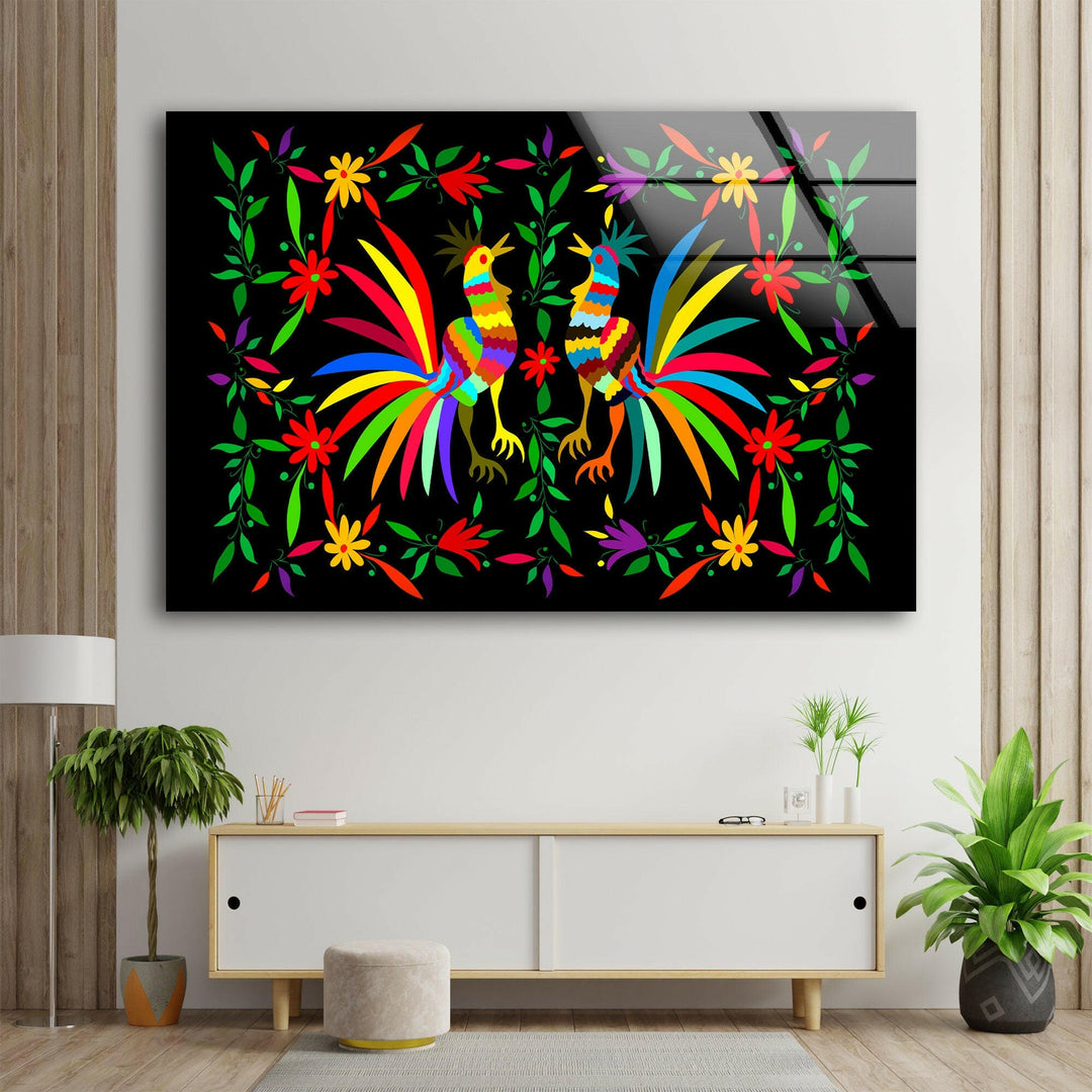 Mexican Ethnic Tempered Glass Wall Art - MyPhotoStation