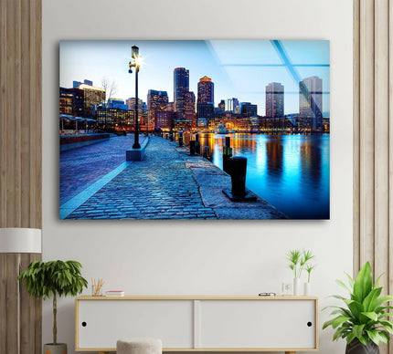 Germany City View Glass Wall Art