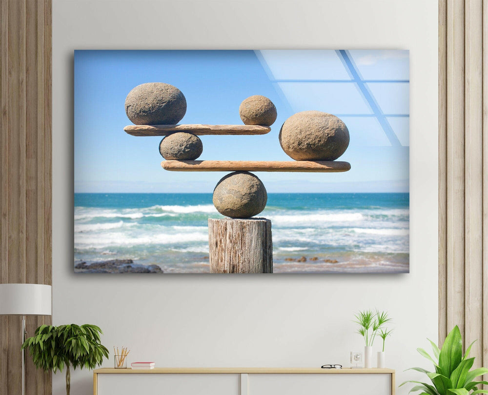 Stone and Balance Cool Art Prints & Glass Photo