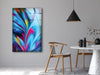 Blue Abstract Tempered Glass Wall Art - MyPhotoStationArtistic Glass Panel Artwork Designs