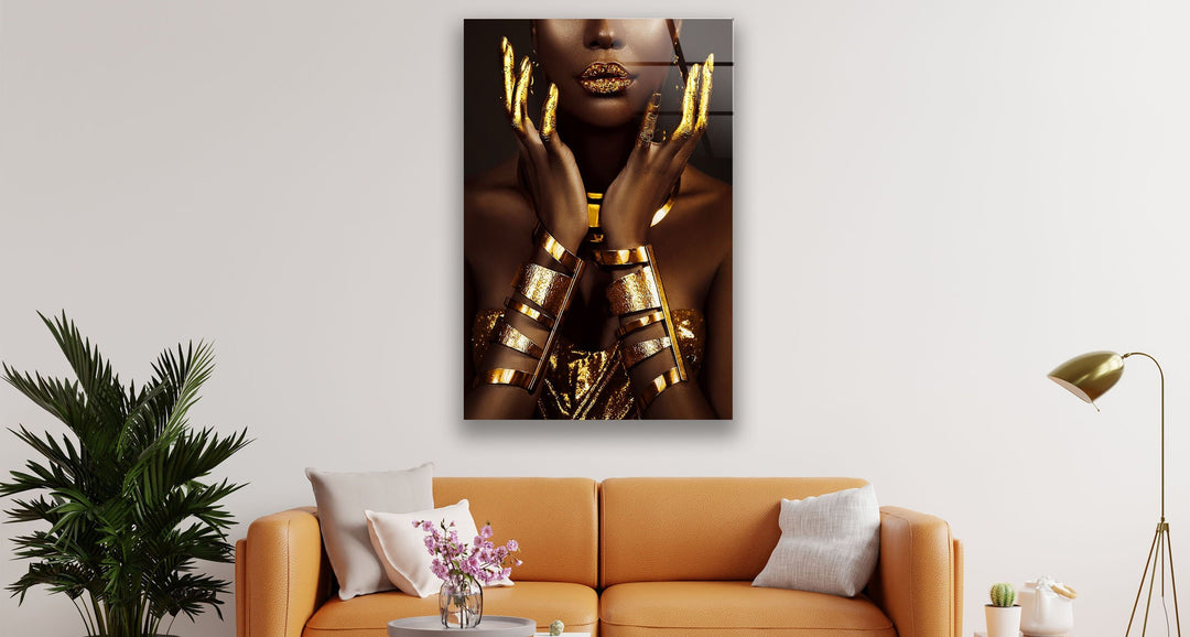 Woman Art with Gold Glass Photos & Cool Art Prints