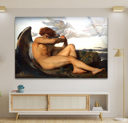 Fallen Angel Glass Wall Art