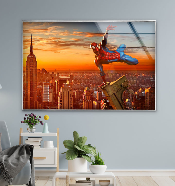 Spider-Man Cool Glass Art & Print on Glass