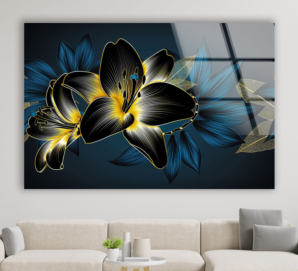 Dark Abstract Flower Glass Wall Art Transform your space with elegant Tempered Glass Wall Art. From custom glass pictures to abstract glass art, find the perfect piece for your living room. Our glass photo prints and picture on glass options ensure vivid, lasting beauty. Shop now for vibrant wall decor and fast, free delivery.