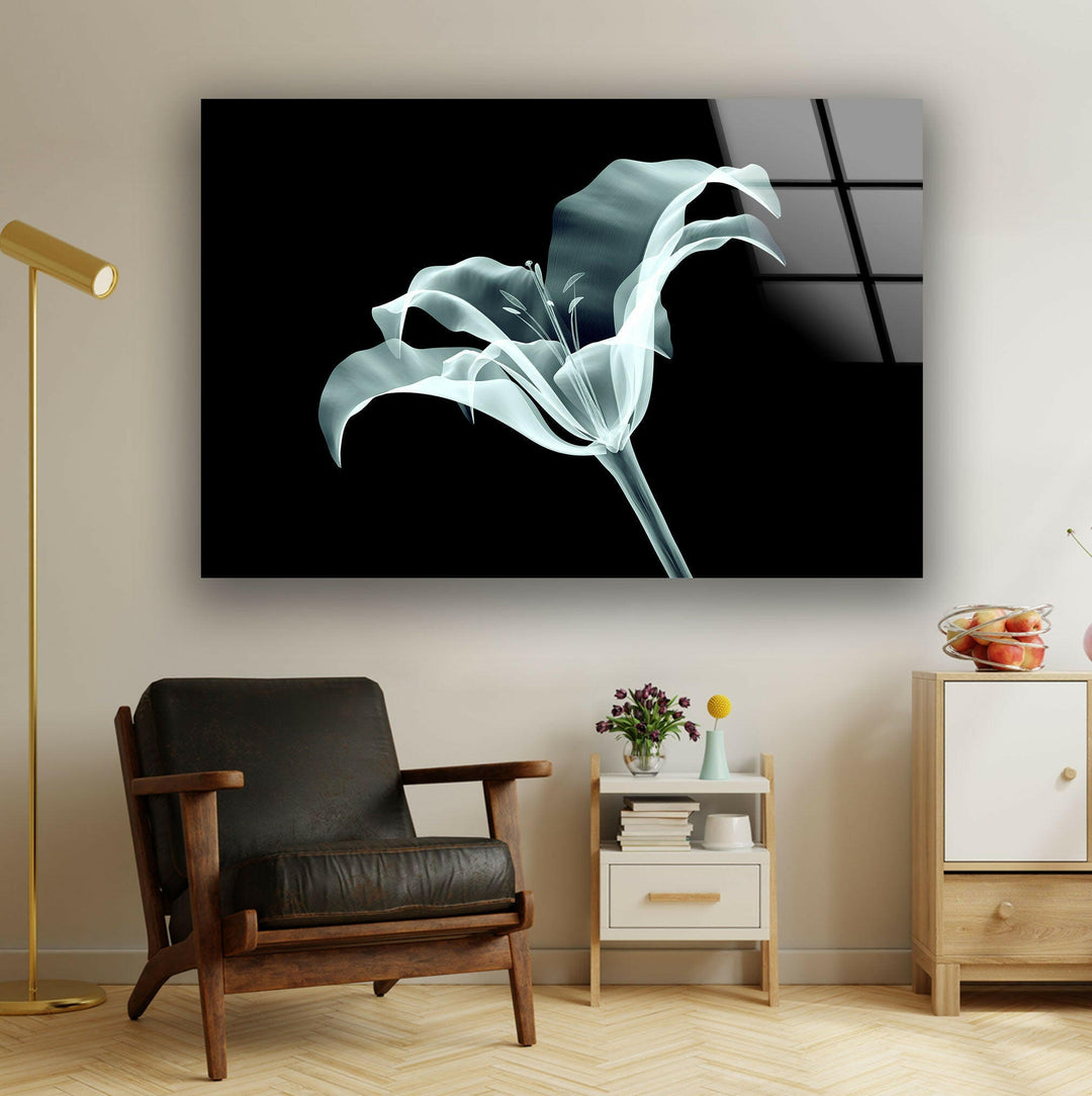 Xray Flowers Glass Wall Art, stained glass wall art, stained glass wall decor