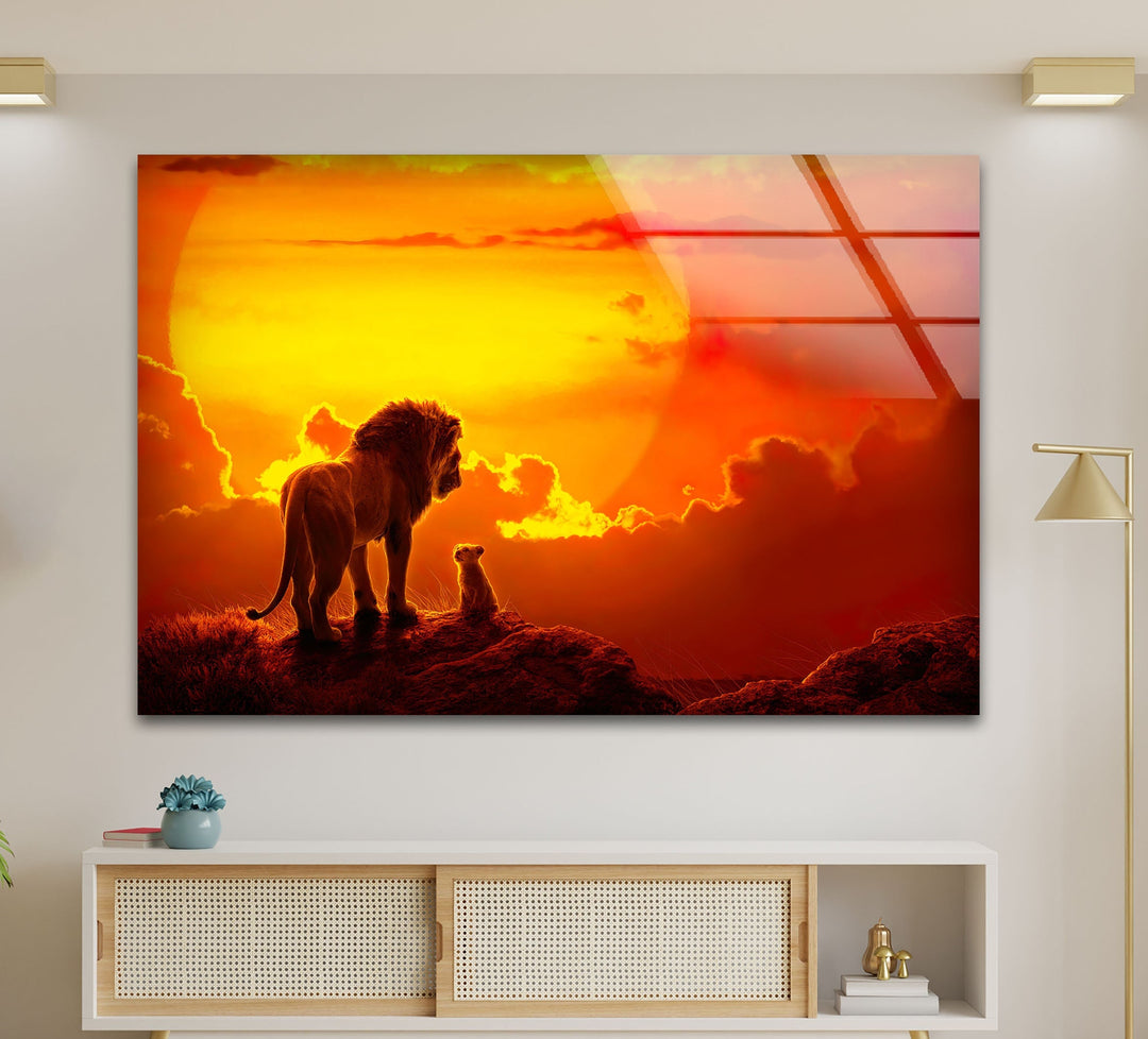 The Lion King Glass Wall Art glass pictures for Wall, glass prints wall art