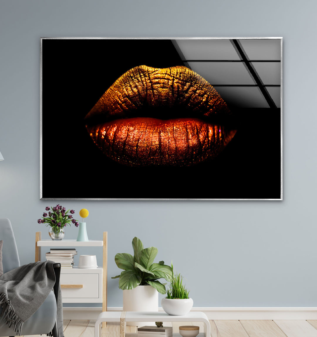 Lips Tempered Glass Wall Art - MyPhotoStation - We have many types of custom glass pictures and big glass photo prints that you can choose from. You can print photos on glass to make it more unique. Our custom choices make sure that your wall art is truly one of a kind, whether it's abstract glass art, blue glass wall art, or flowers painted on glass. You can get big toughened glass wall art to make a statement, or you can get small suncatchers for your windows to make any room look nicer.