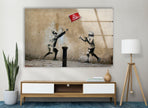 Banksy No Ball Games Glass Wall Art - Transform your home with Banksy wall art, available in various sizes and designs. Shop our collection of Banksy paintings for sale, including original art and prints. Buy Banksy art and enjoy the vibrant, thought-provoking imagery that defines his work.